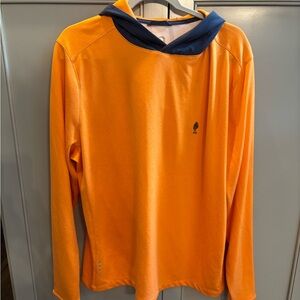 Zero Restrictions orange/navy pullover hoodie xl